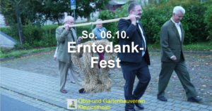 Abholen der Erntekrone / Erntedank-Gottesdienst