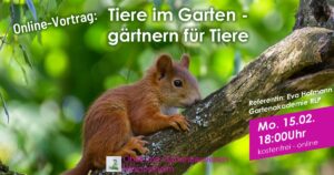Online Vortrag „Tiere im Garten – gärtnern für Tiere“