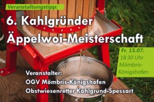 Kahlgründer Äbbelwoi-Meisterschaft des OGV Mömbris+Königshofen @ Haus der Vereine