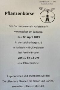 Pflanzenbörse Karlstein 