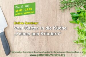 Vom Garten in die Küche „Feines aus Kräutern“ (Online-Seminar) @ Online per GoToWebinar