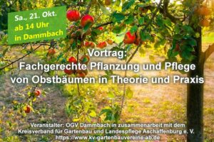 Vortrag Pflanzung und Pflege von Obstbäumen @ Langerainhalle