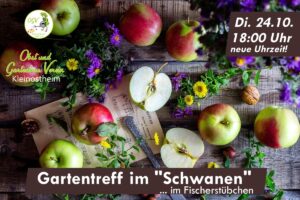 Gartentreff im Schwanen (neue Uhrzeit) @ Gasthaus „Zum Schwanen“ / Fischerstübchen