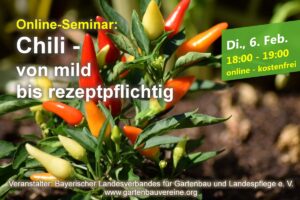 Chili -  zwischen mild und rezeptpflichtig (Webinar) @ Online über GoToWebinar