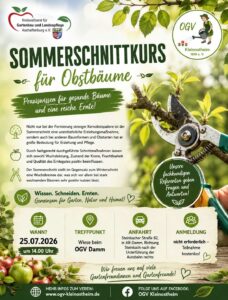 Sommerschnittkurs für Obstbäume beim OGV Aschaffenburg-Damm
